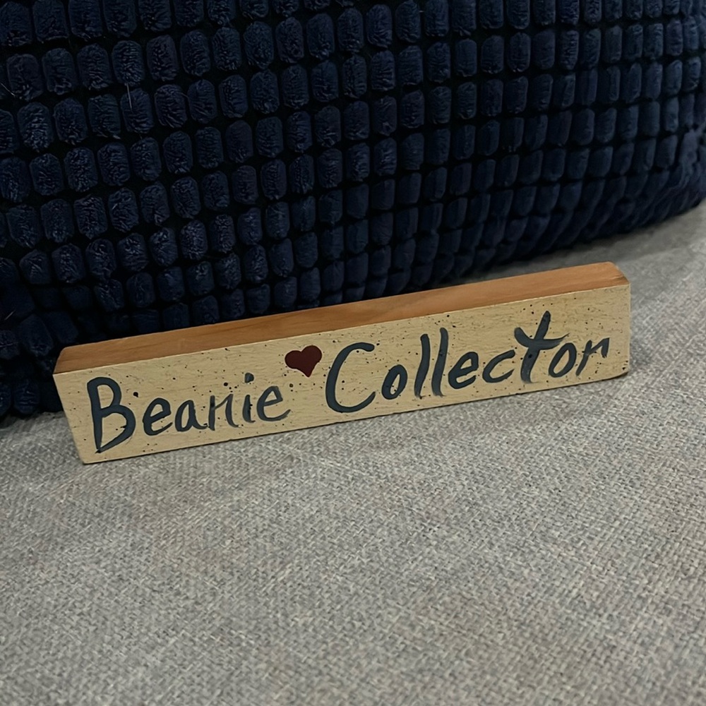 Beanie Collector Wooden Sign